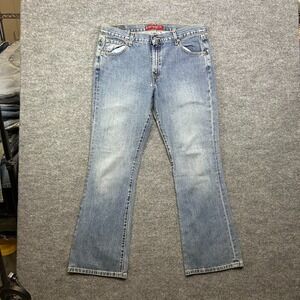 Levi's 515 Nouveau Bootcut Jeans Women's 16 Blue Low Rise Denim Classic - 37X31